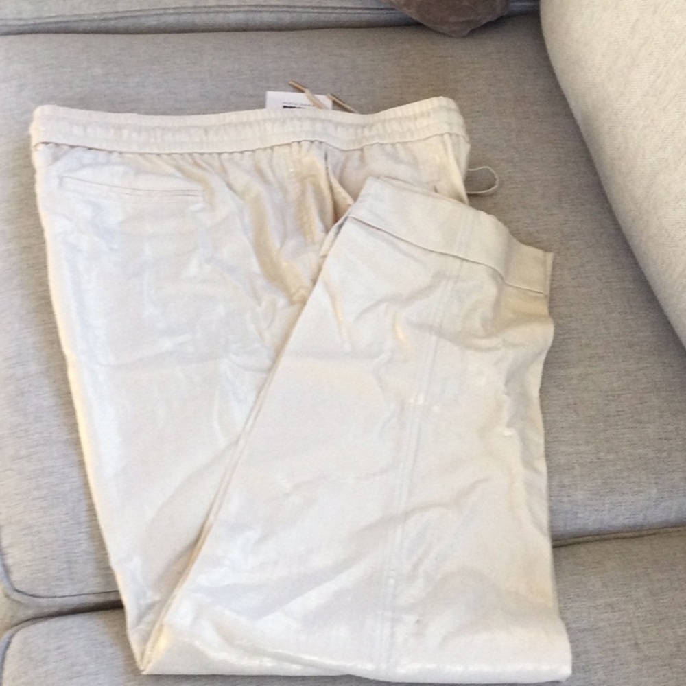 Anne Klein chalk/gold pants